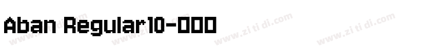 Aban Regular10字体转换